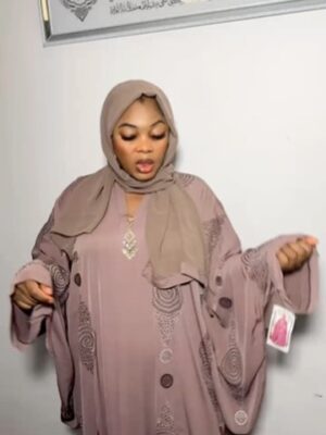 Bubu Abaya with batwing hand 1