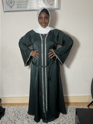 Meenah Green JaLABIA Abaya 1