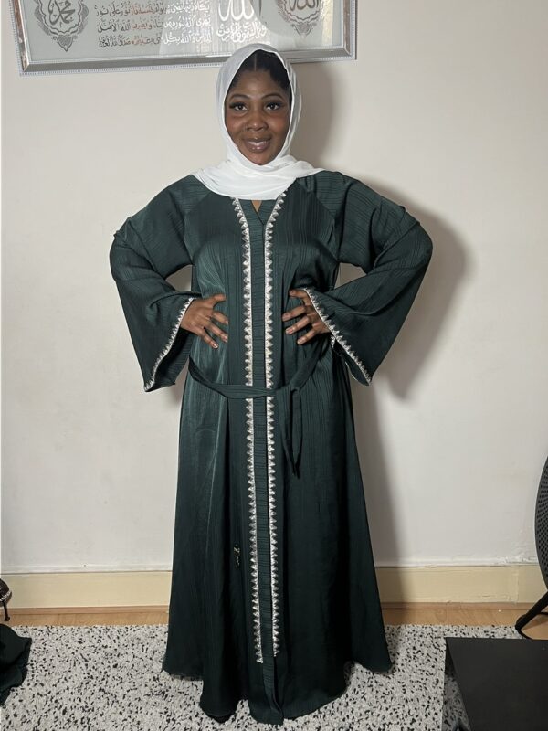 Meenah Green JaLABIA Abaya 1