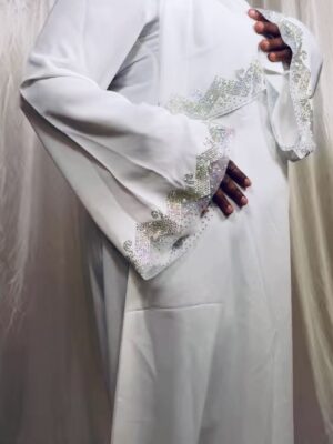 stoned hand Abaya