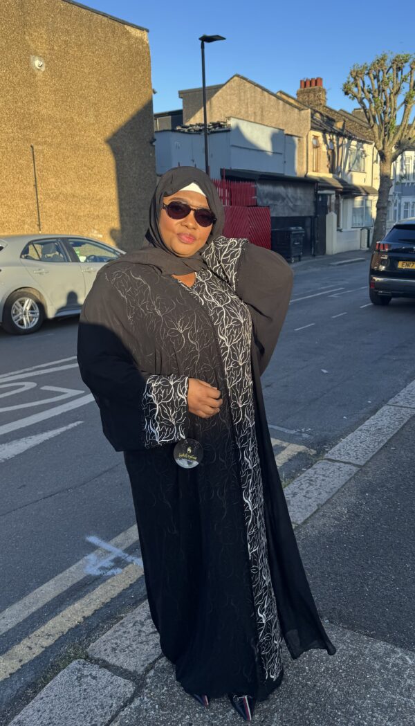 Abaya and Inner with Scarf - Women's Fashionable Black Abaya Set with Matching Scarf and Inner Piece - Image 4
