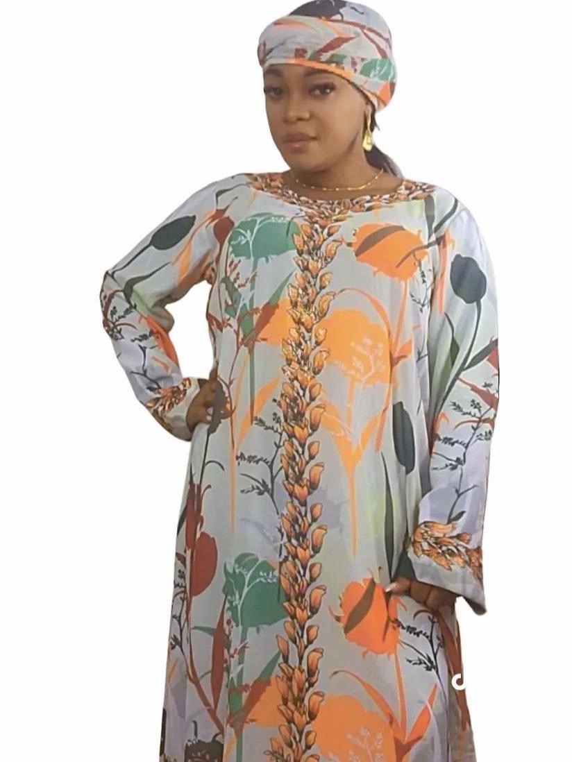 Fad Collection Floral Abaya Dress