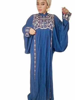 Eid Batwing Abaya with Embroidery