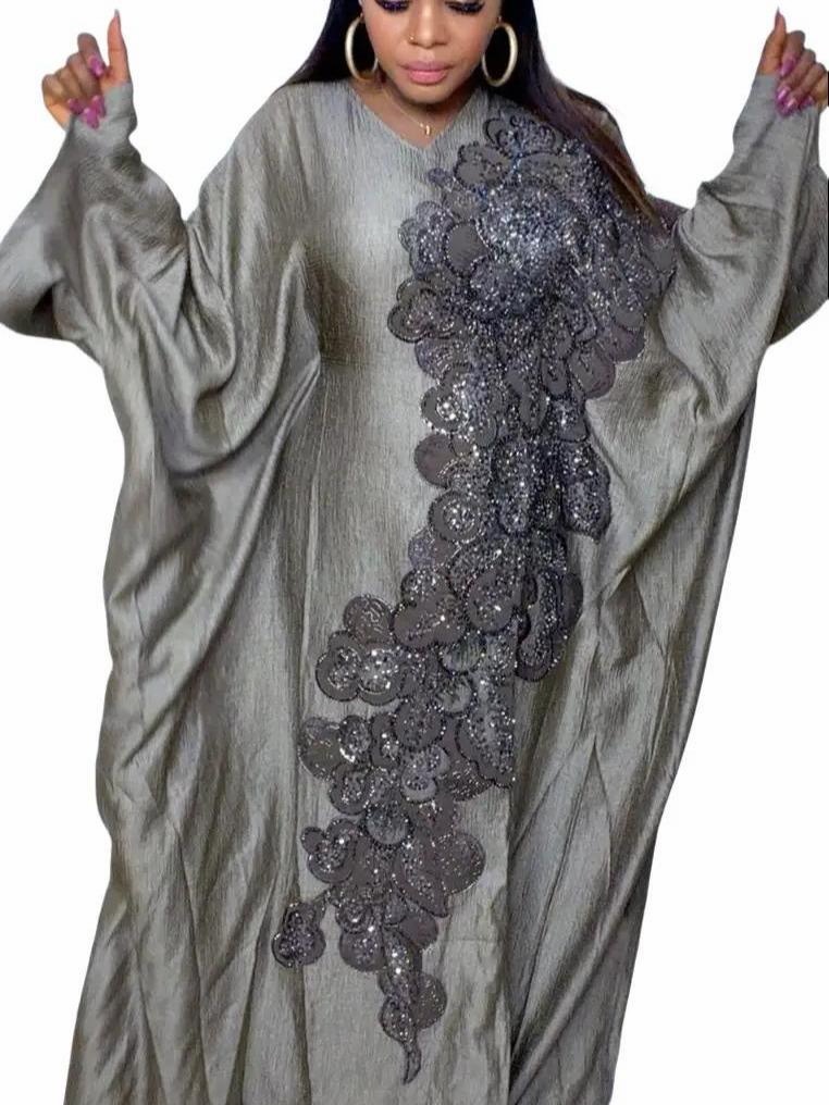 Shafurah Heavily Design on Metallic Luxury Material Batwing Hand with Inner Belt & Matching Scarf for Elegant Wear